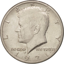 Coin, United States, Kennedy Half Dollar, Half Dollar, 1971, U.S. Mint