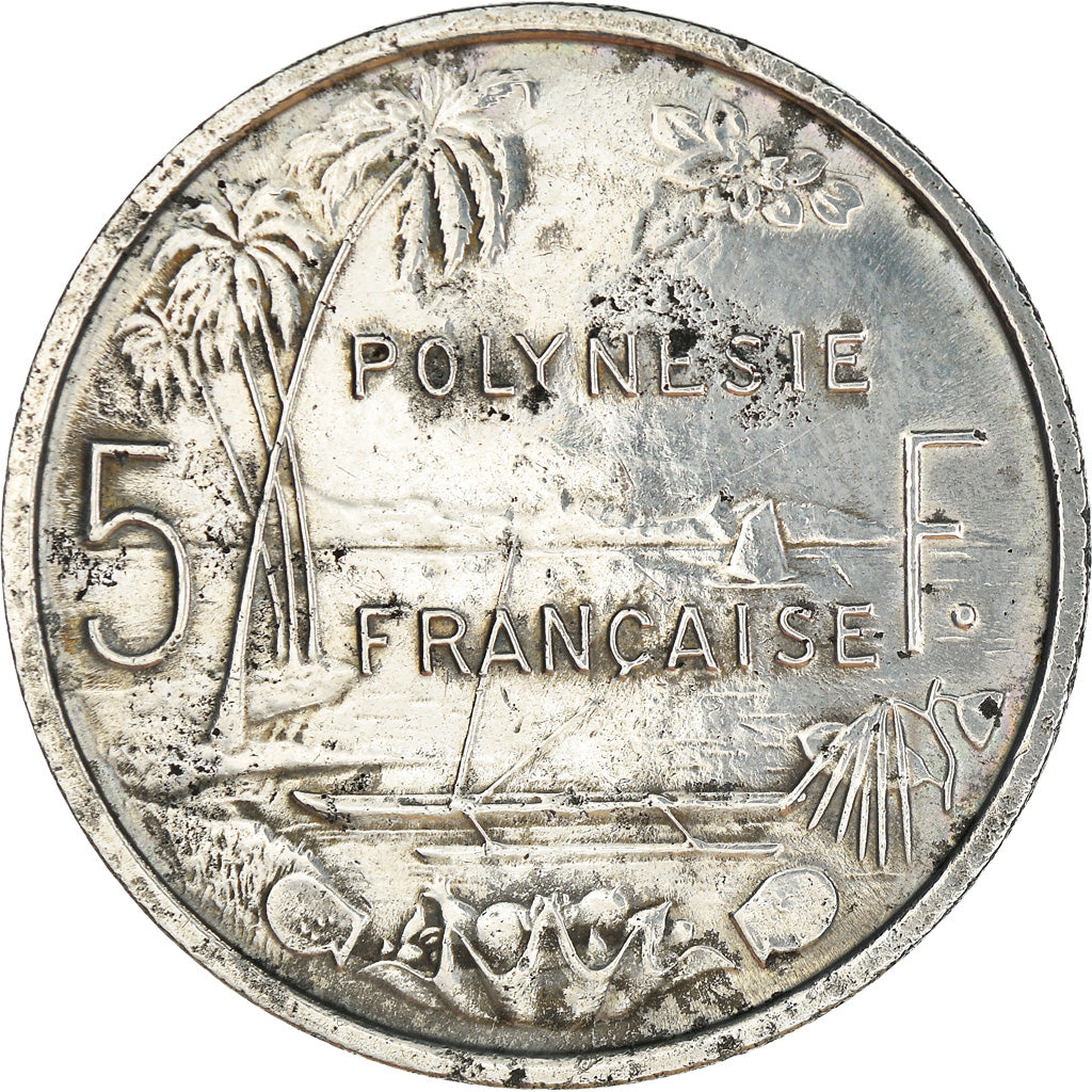Monnaie, French Polynesia, 5 Francs, 1965, Paris, TTB+, Aluminium, KM:4
