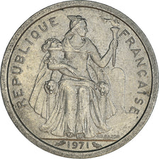 Coin, New Caledonia, Franc, 1971, Paris, MS(60-62), Aluminum, KM:8