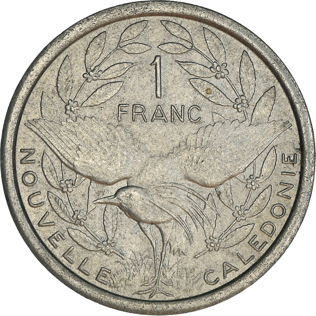 Coin, New Caledonia, Franc, 1971, Paris, MS(60-62), Aluminum, KM:8