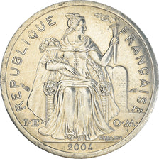Coin, French Polynesia, Franc, 2004, Paris, MS(60-62), Aluminum, KM:11
