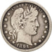 Coin, United States, Barber Quarter, Quarter, 1894, U.S. Mint, Philadelphia