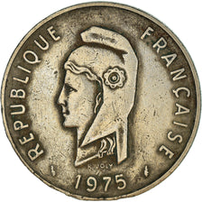 Moneda, TERRITORIO FRANCÉS DE LOS AFARS E ISSAS, 100 Francs, 1975, Paris, BC