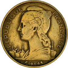 Moeda, Comores, 20 Francs, 1964, Paris, AU(50-53), Alumínio-Bronze, KM:8