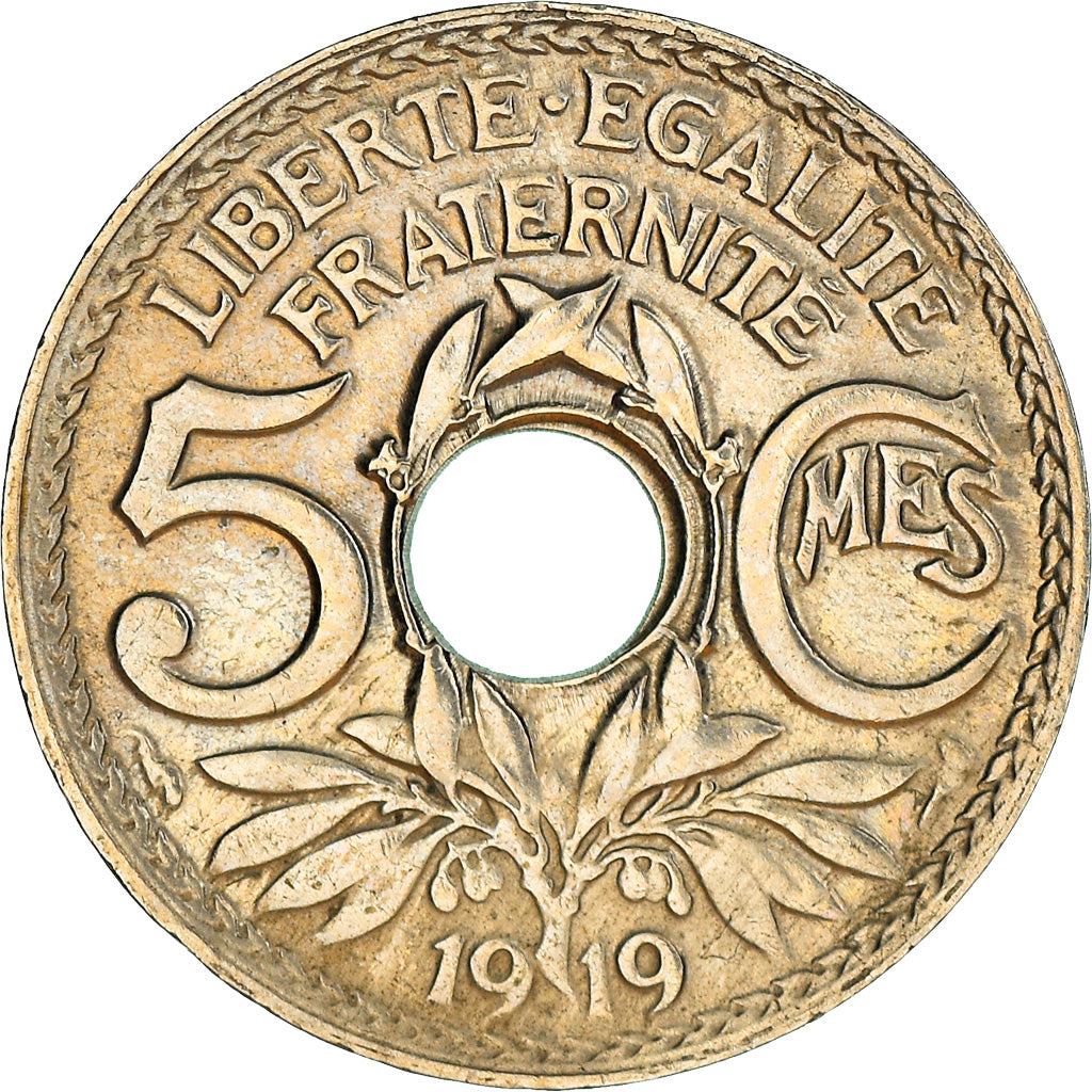 Monnaie, France, Lindauer, 5 Centimes, 1919, Paris, SUP, Copper-nickel