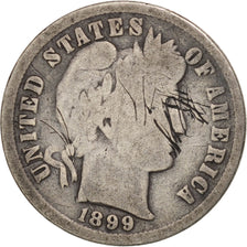 Moneda, Estados Unidos, Barber Dime, Dime, 1899, U.S. Mint, Philadelphia, BC