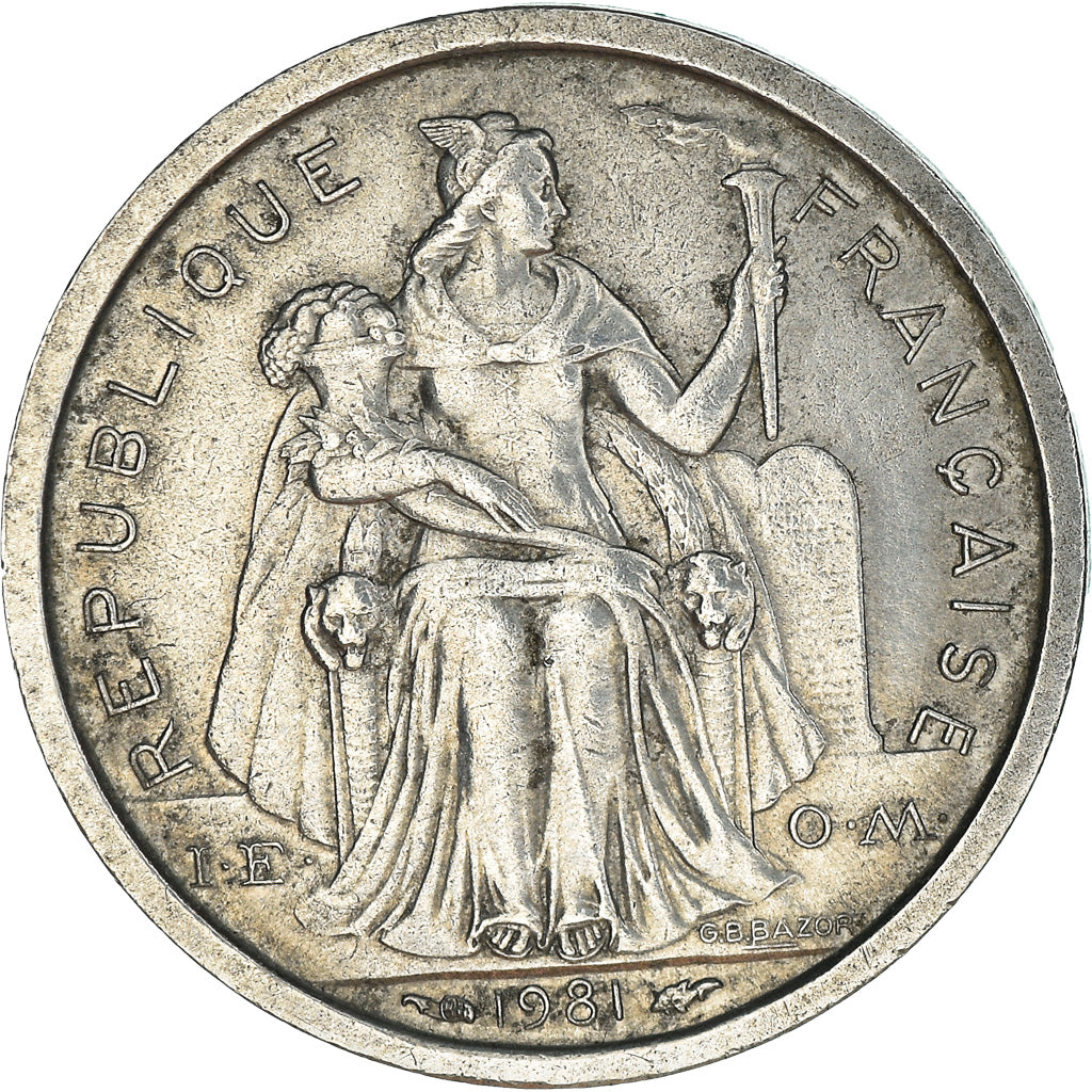 Coin, French Polynesia, Franc, 1981, Paris, AU(50-53), Aluminum, KM:11