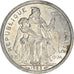 Coin, New Caledonia, Franc, 1988, Paris, MS(63), Aluminum, KM:10, Lecompte:49