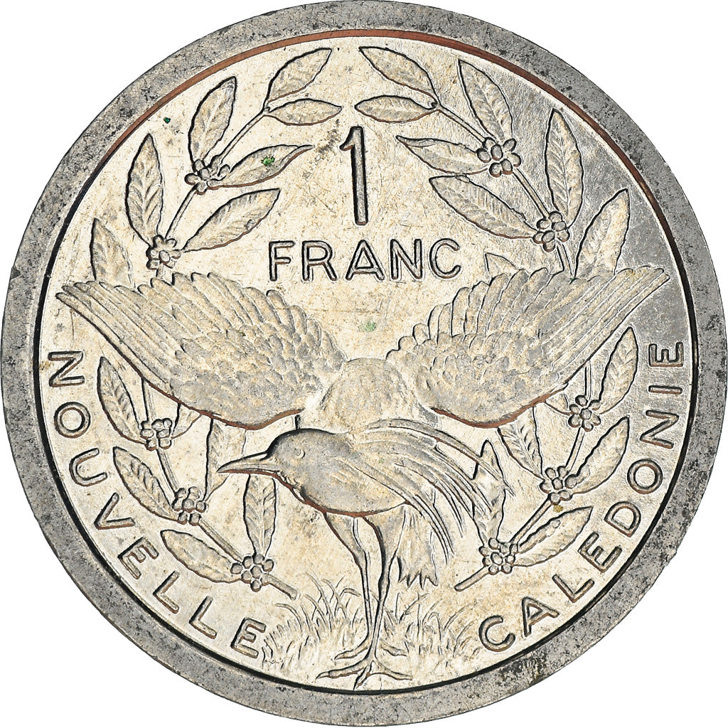 Coin, New Caledonia, Franc, 1988, Paris, MS(63), Aluminum, KM:10, Lecompte:49