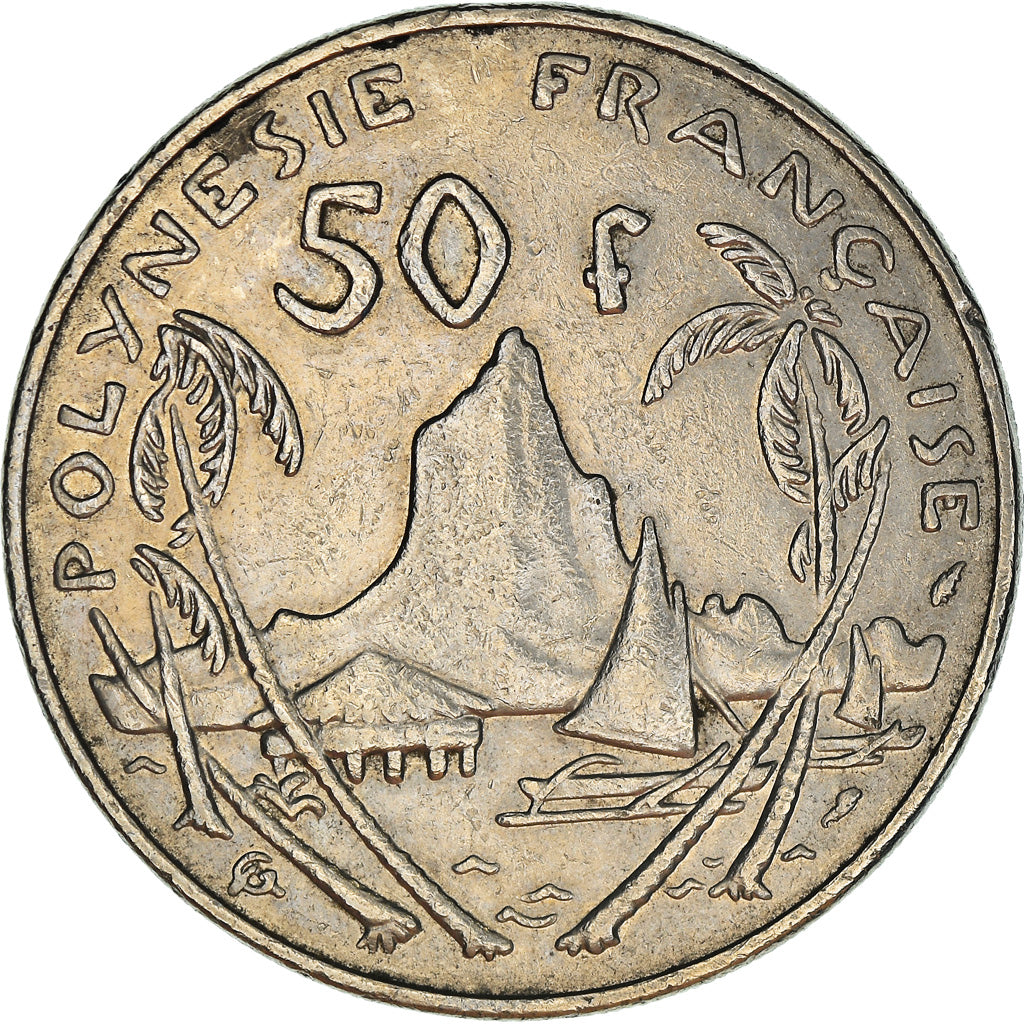 Coin, French Polynesia, 50 Francs, 1982, Paris, VF(20-25), Nickel, KM:13