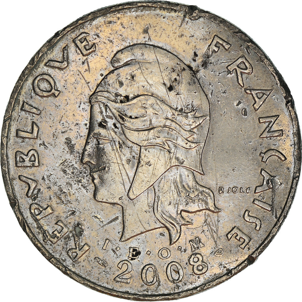 Coin, French Polynesia, 50 Francs, 2008, Paris, VF(20-25), Copper-nickel, KM:13a