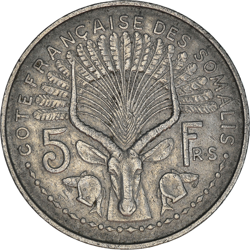 Monnaie, Côte française des Somalis, 5 Francs, 1948, Paris, TTB, Aluminium