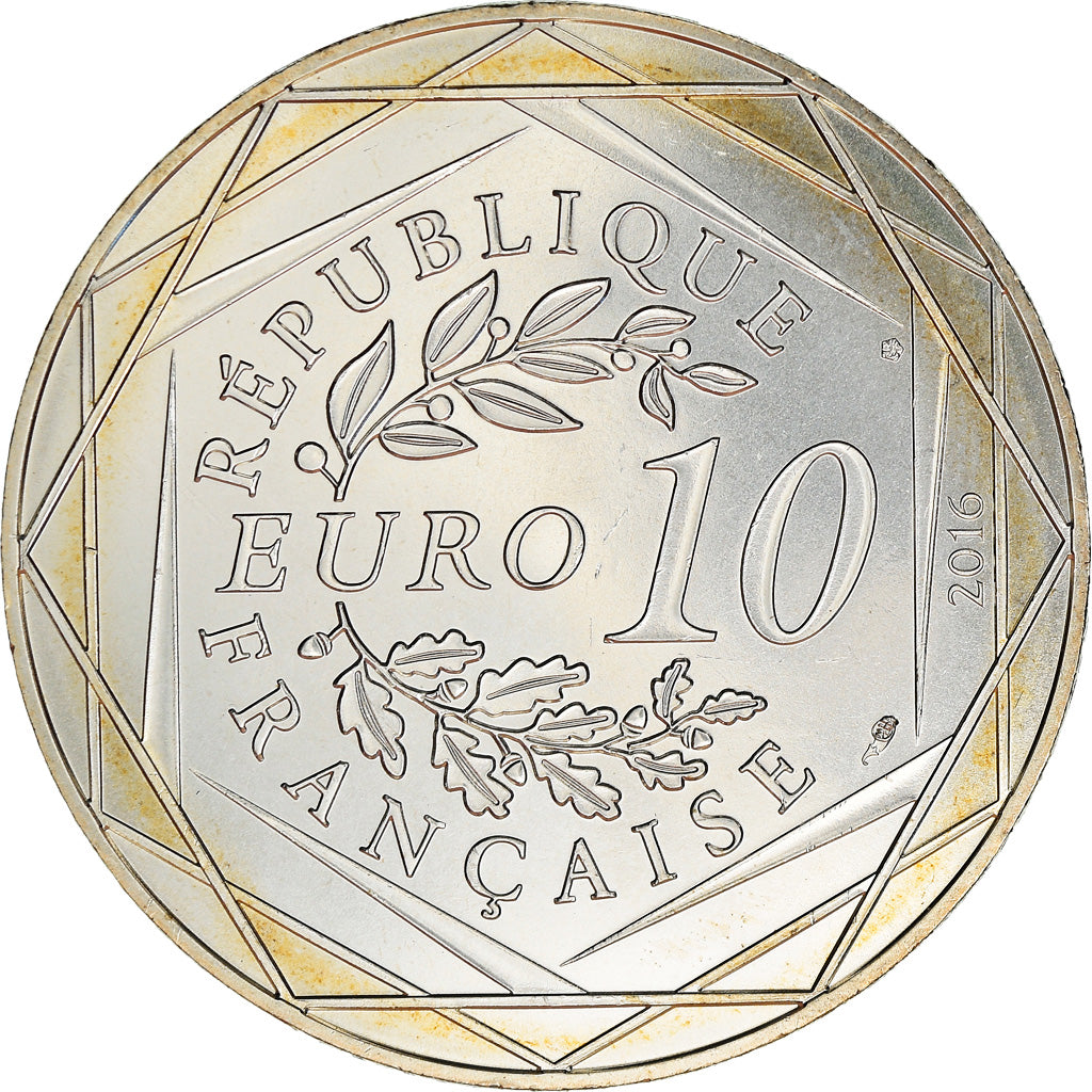 France, 10 Euro, Petit prince à la pétanque, 2016, Paris, FDC, Argent