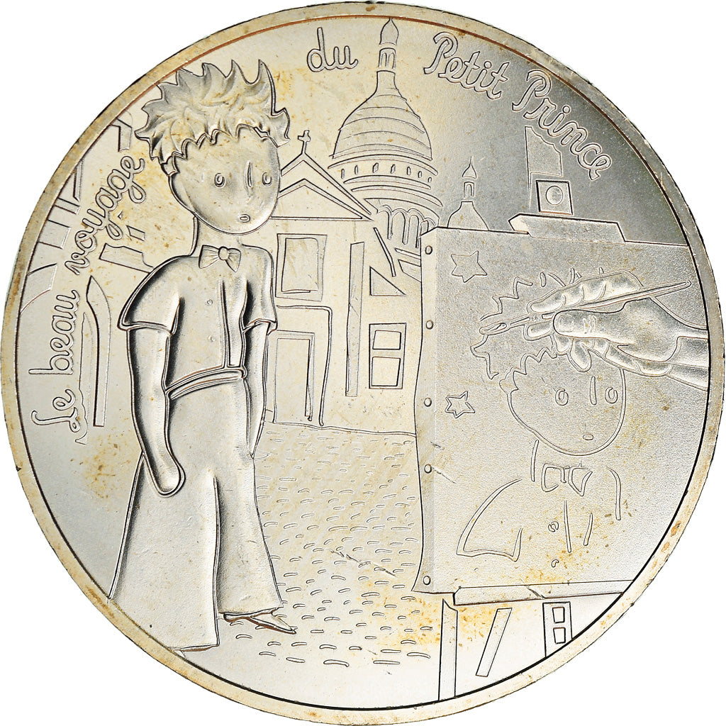 France, 10 Euro, Petit prince et les peintres, 2016, Paris, MS(65-70), Silver