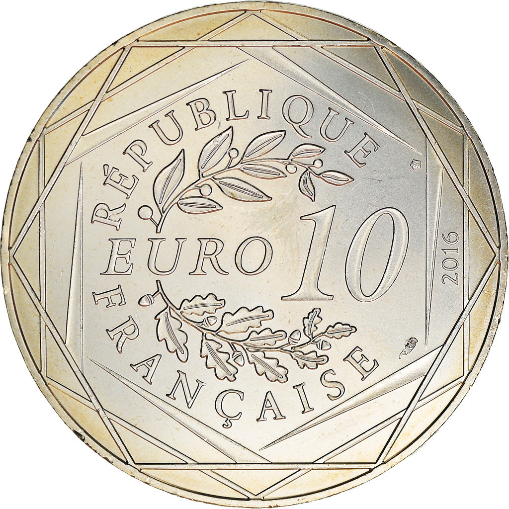 France, 10 Euro, Le Petit Prince à La Rochelle, 2016, Paris, MS(65-70), Silver