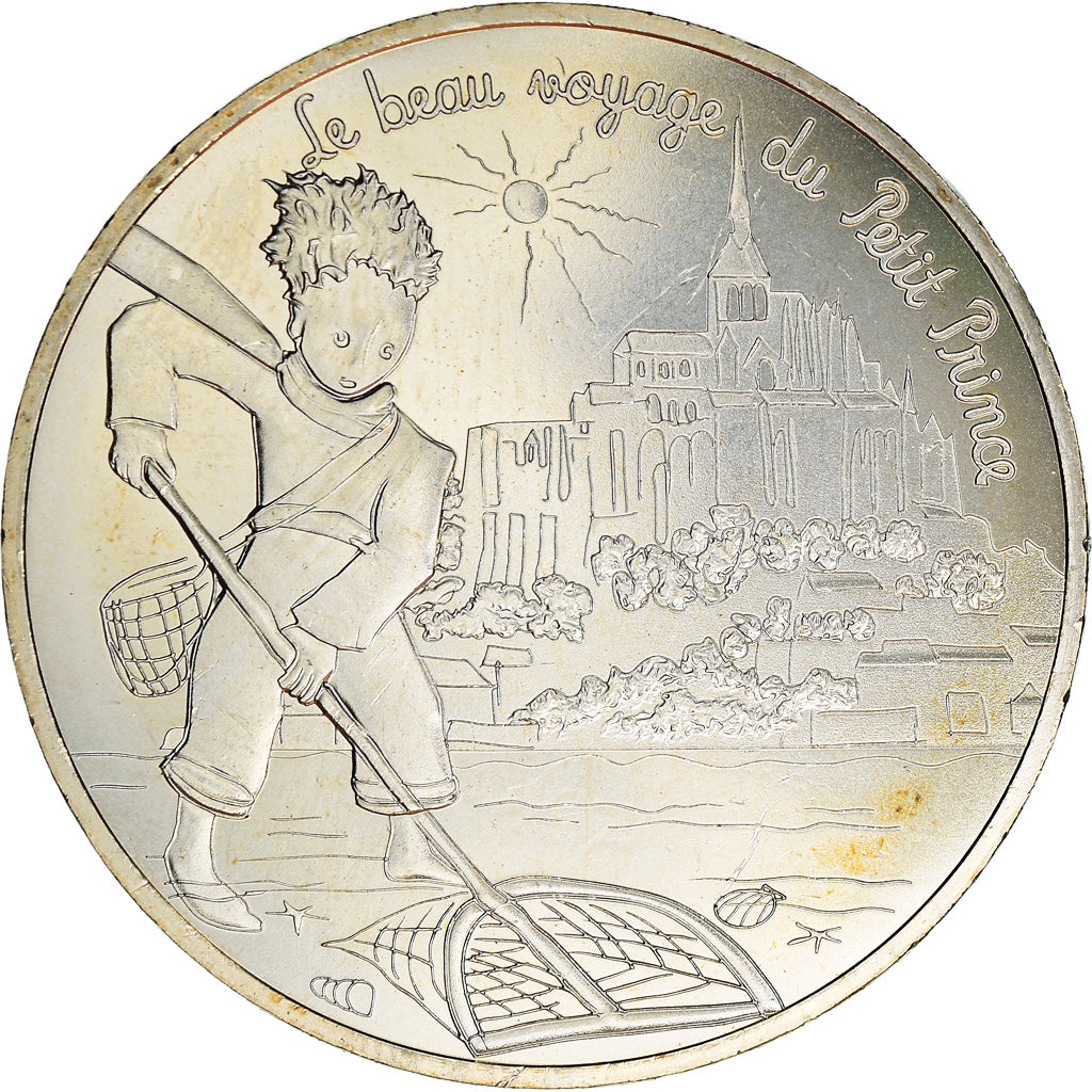 Francia, 10 Euro, Petit prince au Mont-Saint-Michel, 2016, Paris, FDC, Plata