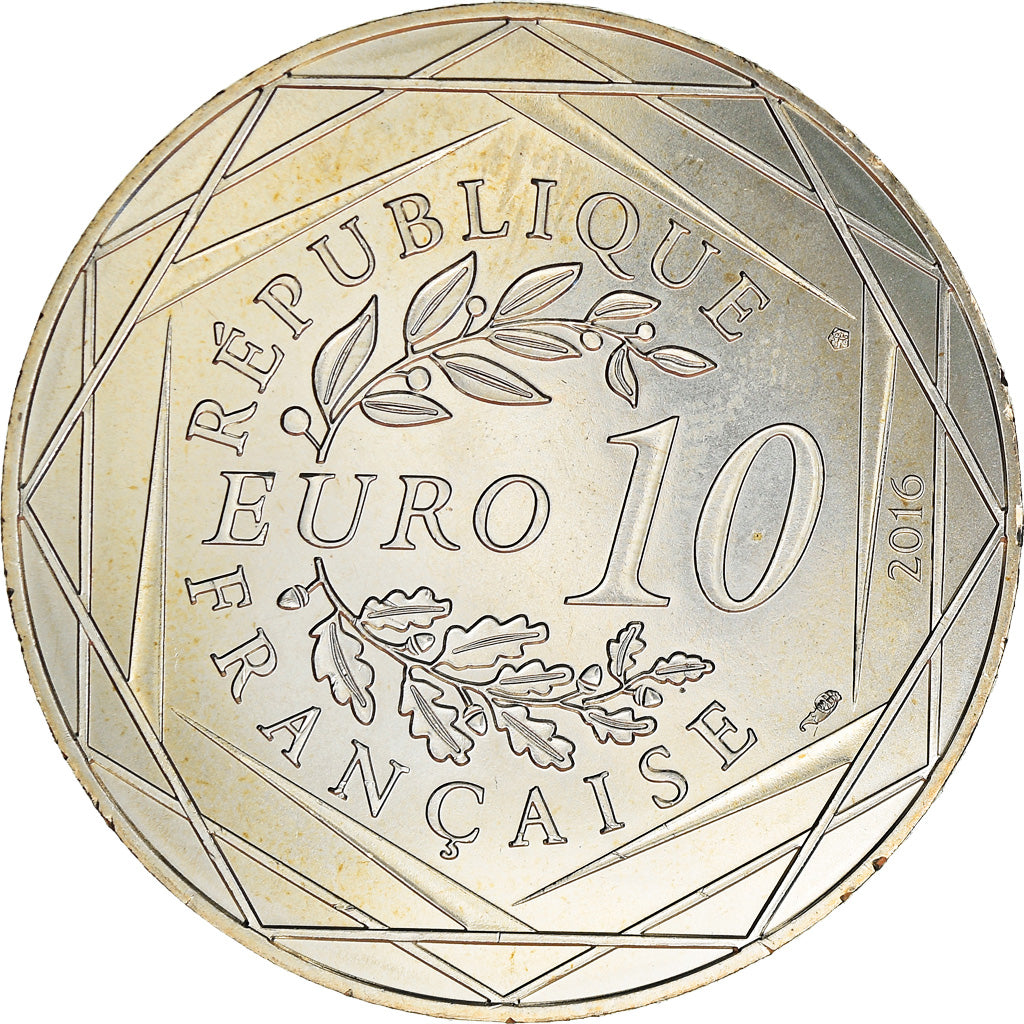 Francia, 10 Euro, Petit prince au Mont-Saint-Michel, 2016, Paris, FDC, Plata