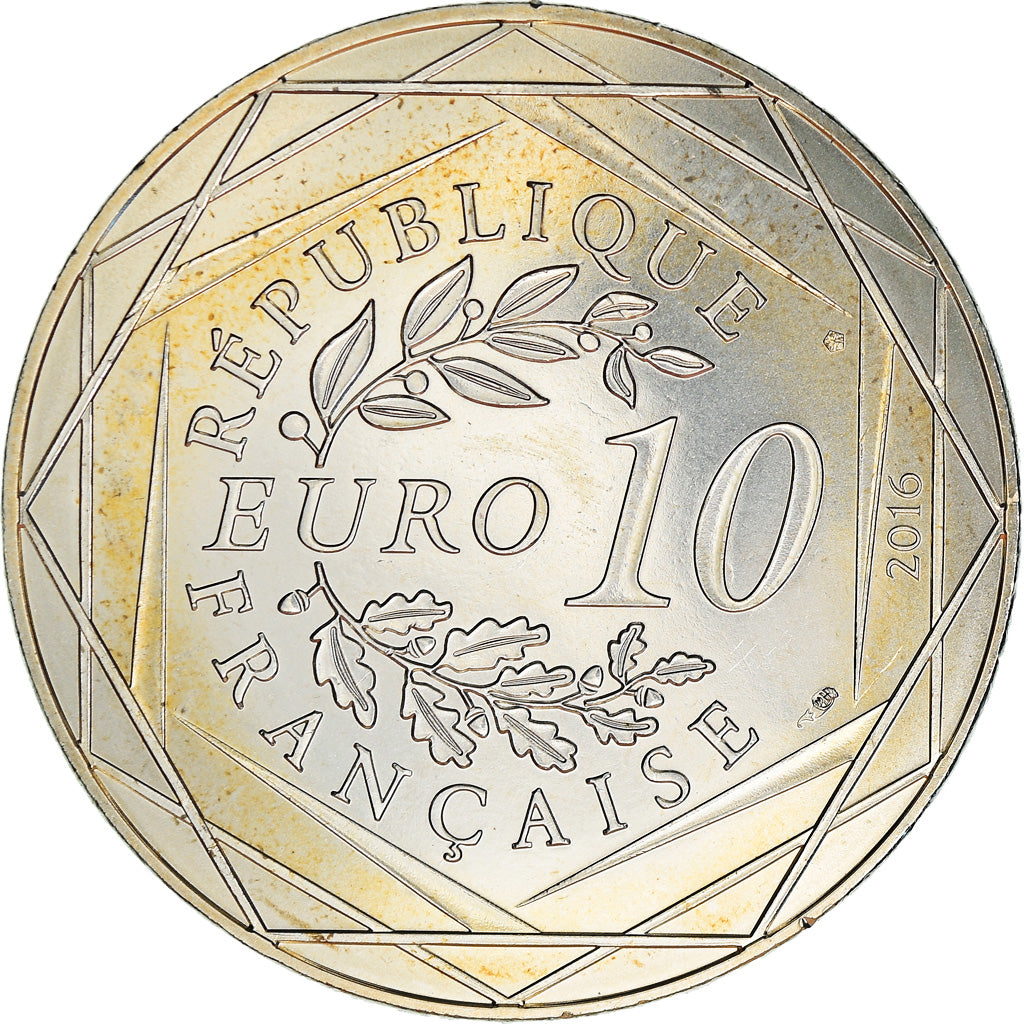 Frankreich, 10 Euro, Petit Prince fait de la luge, 2016, Paris, STGL, Silber