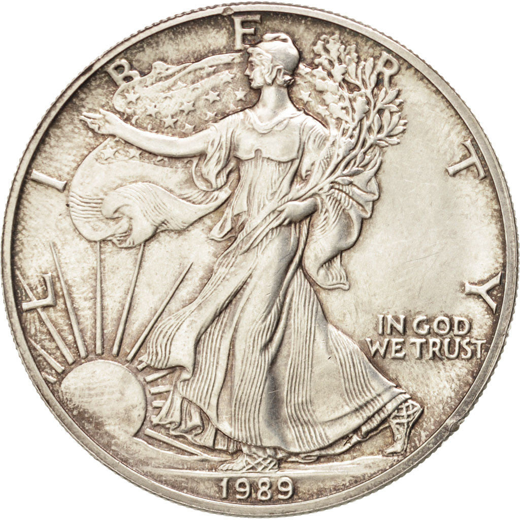 États-Unis, Silver Eagle Dollar, 1989, Philadelphie, KM 273