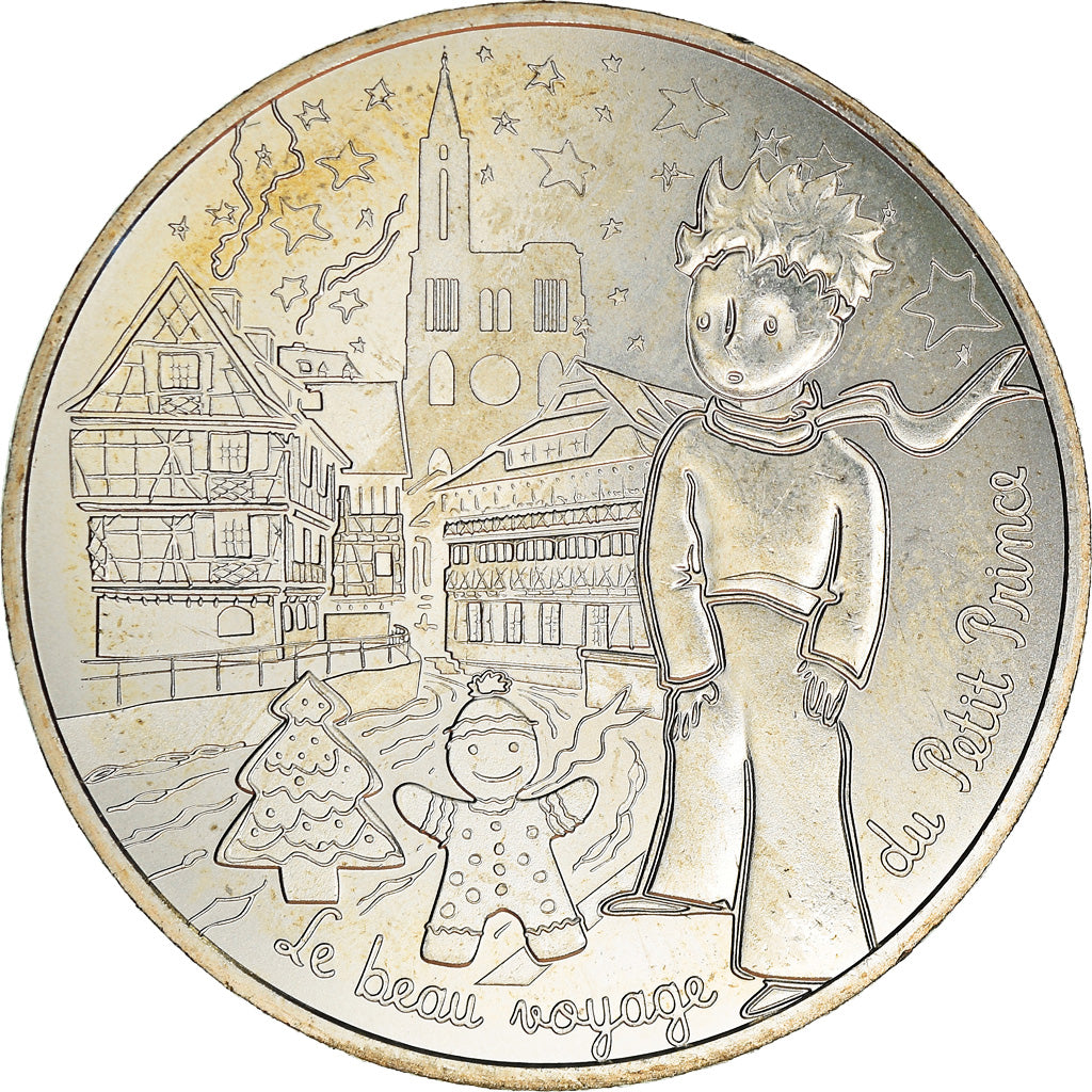 France, 10 Euro, Le Petit Prince au marché de Noël, 2016, Paris, MS(65-70)