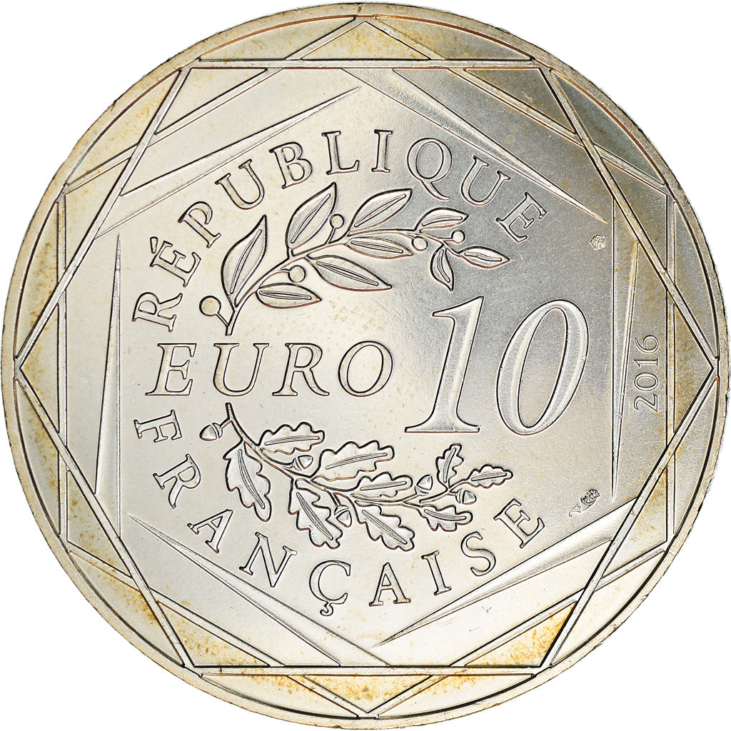France, 10 Euro, Le Petit Prince au marché de Noël, 2016, Paris, MS(65-70)