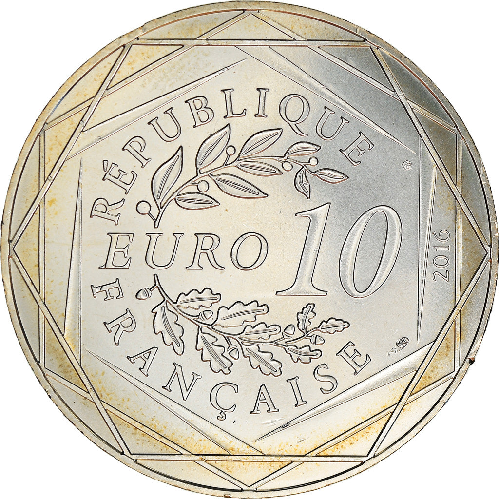 Francia, 10 Euro, Petit prince en avion, 2016, Paris, FDC, Argento