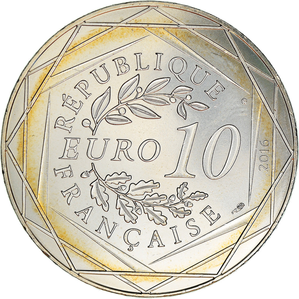 France, 10 Euro, Le Petit Prince en montgolfière, 2016, Paris, MS(65-70)