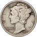 UNITED STATES, Mercury Dime, Dime, 1917, U.S. Mint, KM #140, AU(50-53), Silver,.