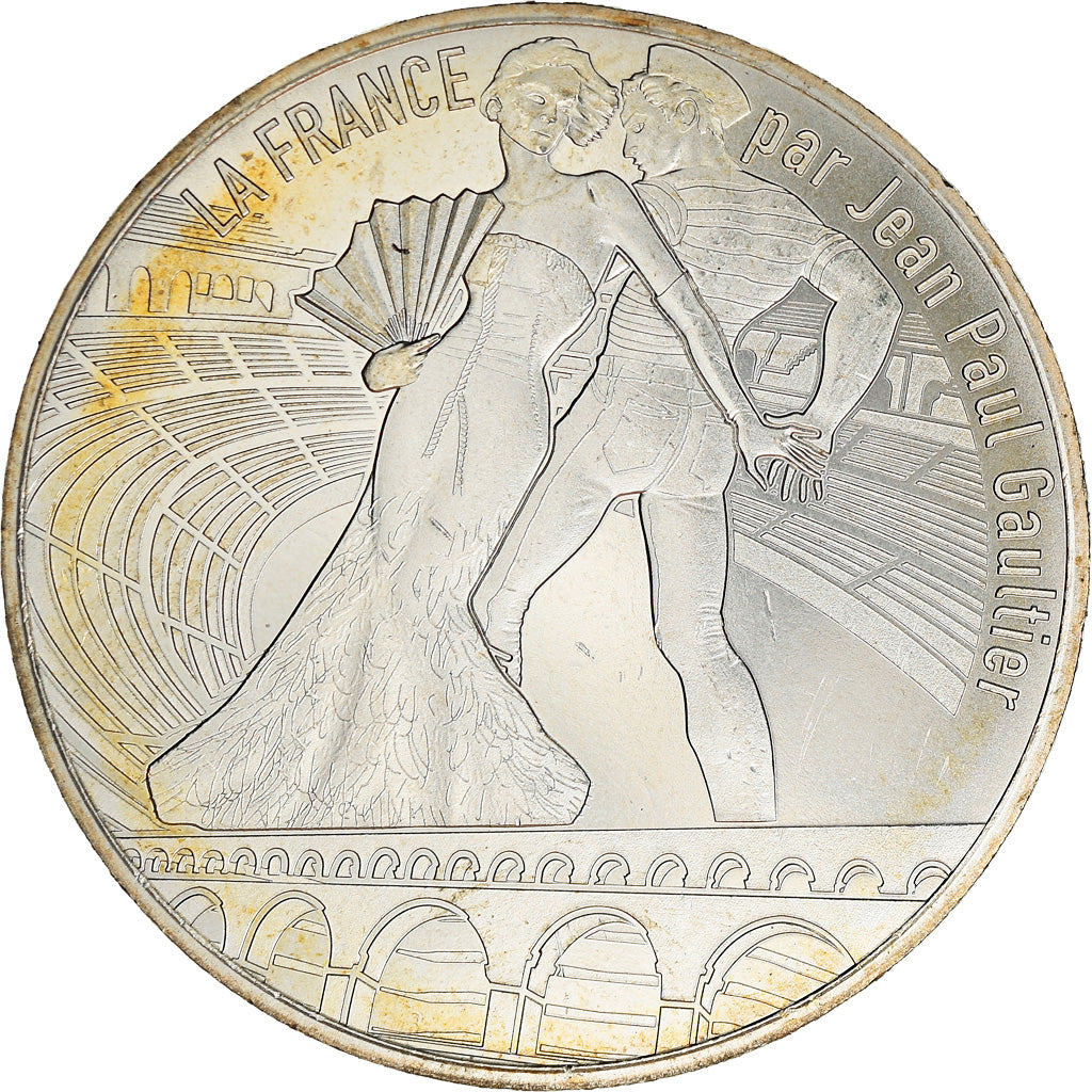 France, 10 Euro, Jean Paul Gaultier, 2017, 11, MS(65-70), Silver