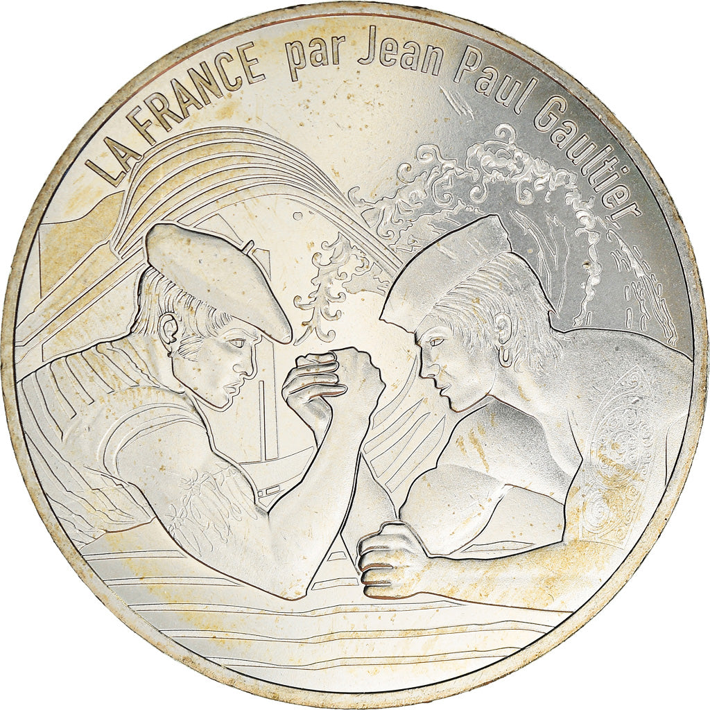 France, 10 Euro, Jean Paul Gaultier, 2017, 7, MS(65-70), Silver