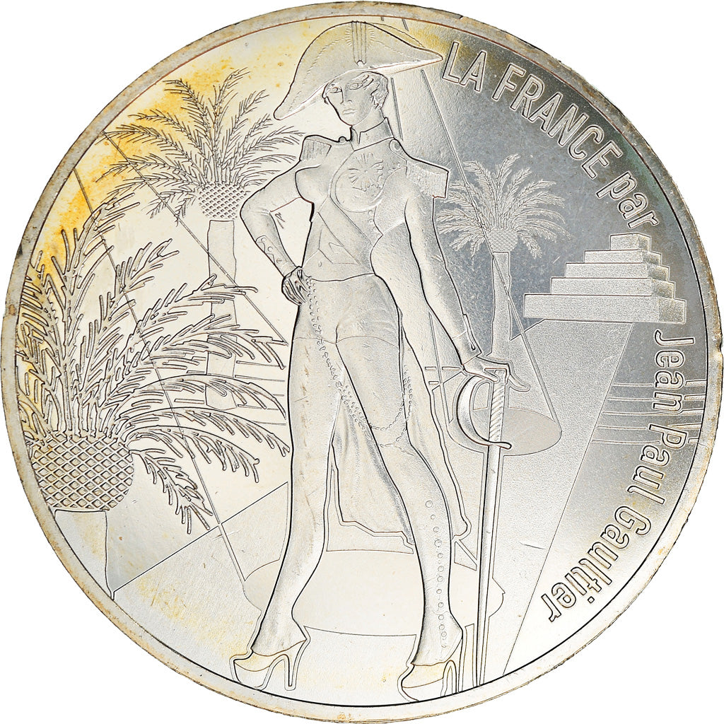 France, 10 Euro, Jean Paul Gaultier, 2017, 5, MS(65-70), Silver