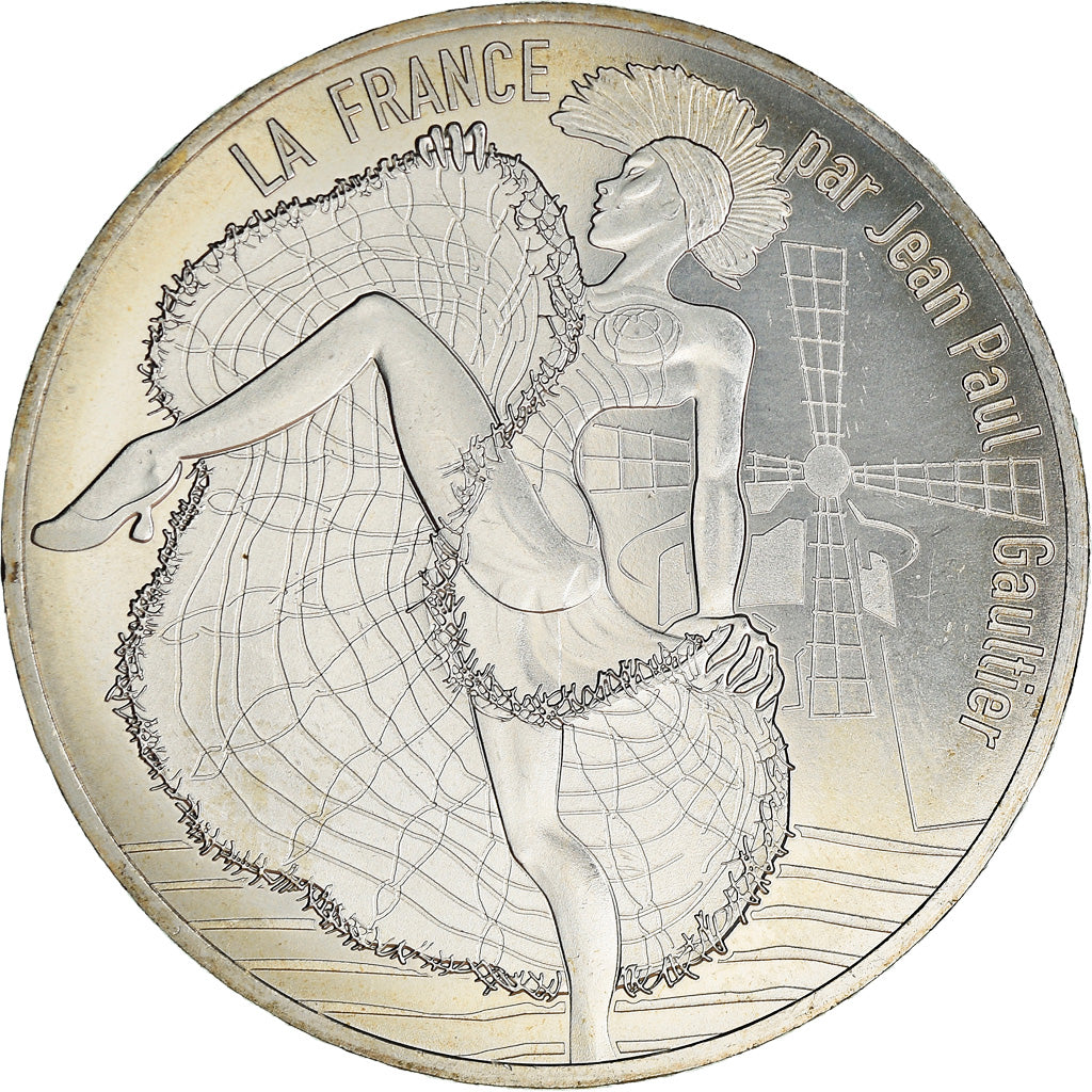 France, 10 Euro, Jean Paul Gaultier, 2017, 1, MS(65-70), Silver
