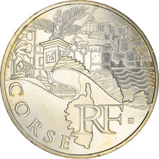 France, 10 Euro, Corse, 2011, Paris, MS(65-70), Silver, KM:1740