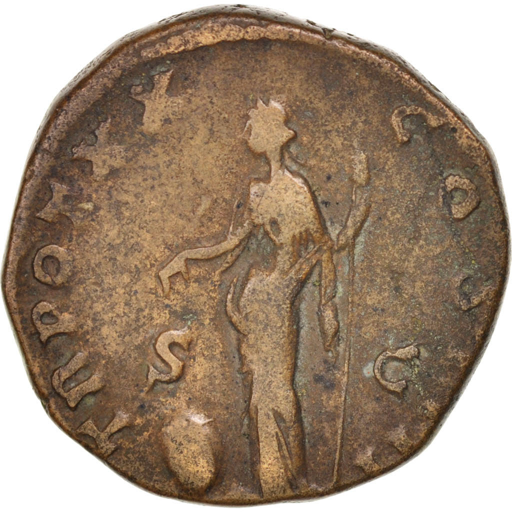 Coin, Antoninus Pius, Dupondius, Rome, VF(20-25), Bronze, RIC:970