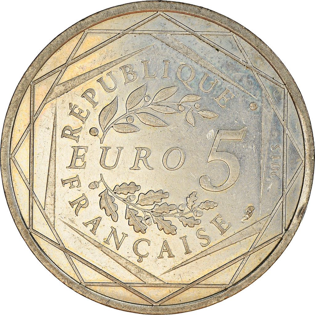 France, Egalité, 5 Euro, 2013, MS(60-62), Silver, Gadoury:EU646