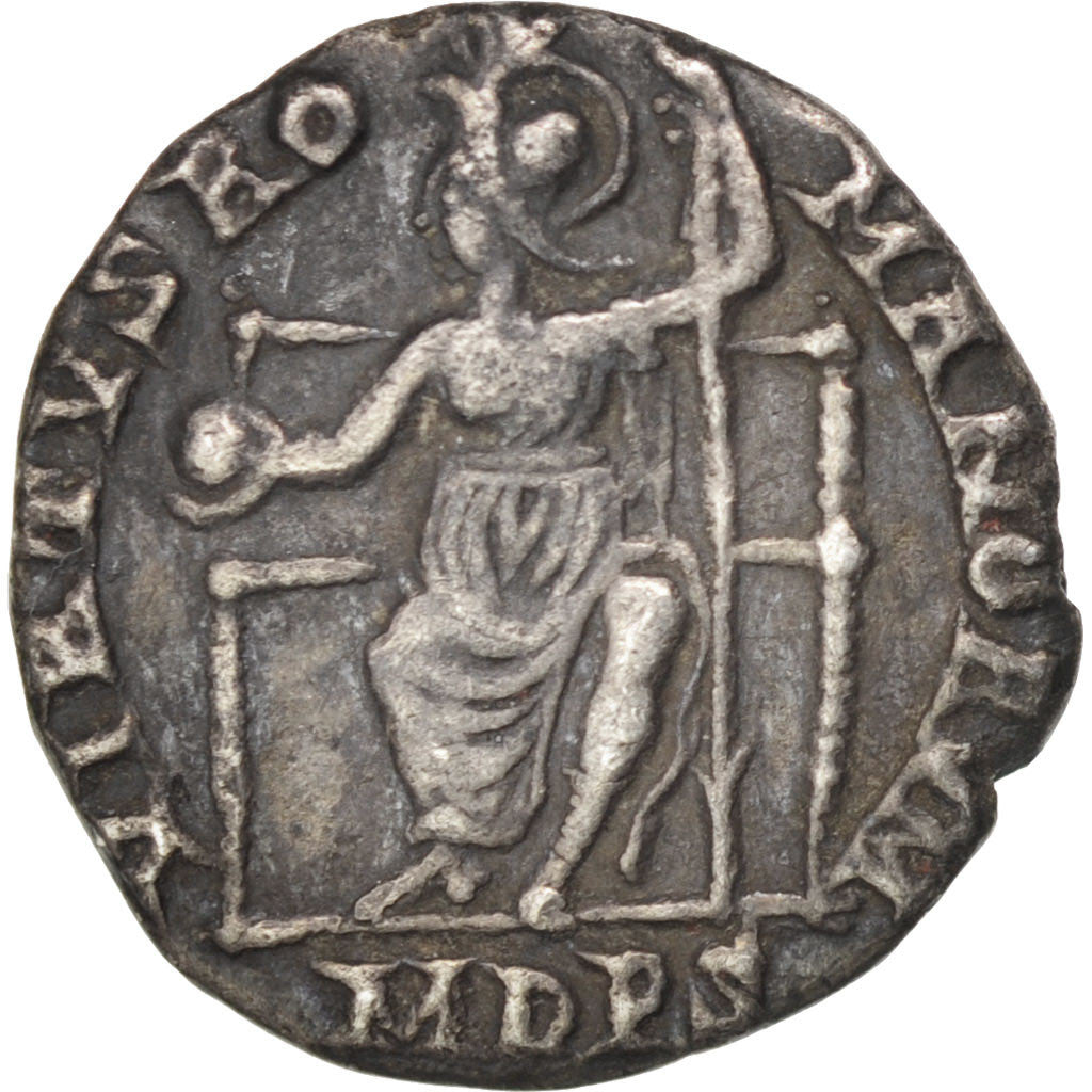 Magnus Maximus, Siliqua, Milan, EF(40-45), Silver, RIC #19a, 1.26