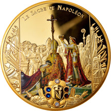 France, Médaille, Le sacre de Napoléon Ier par Pie VII, FDC, Copper Gilt