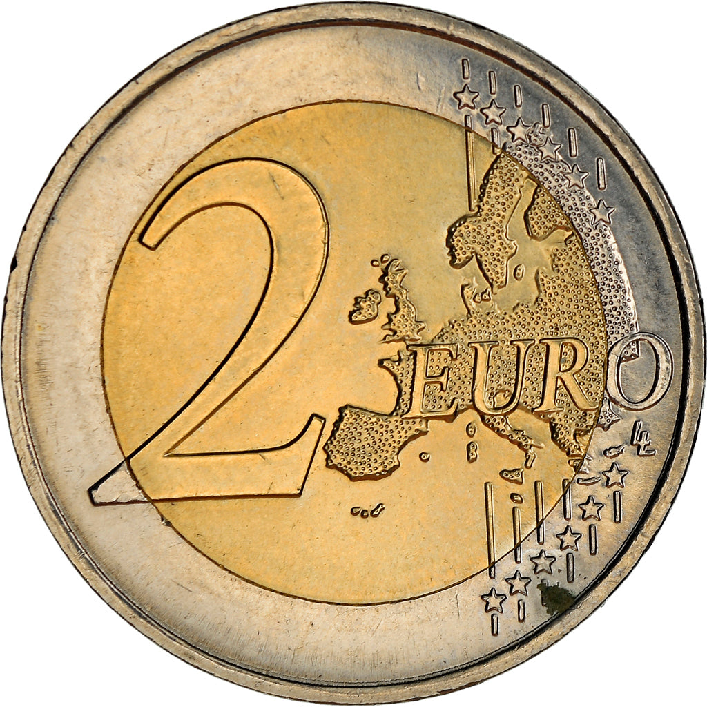 France, 2 Euro, 2019, Chute du mur de Berlin, MS(64), Bi-Metallic, KM:New