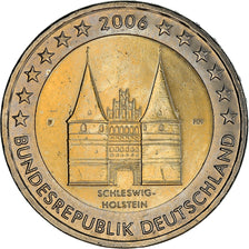 GERMANY - FEDERAL REPUBLIC, 2 Euro, Schleswig Holstein castle, 2006, Stuttgart