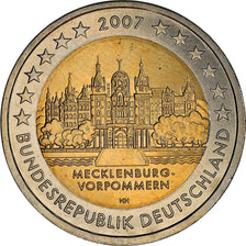 Deutschland, 2 Euro, MECKLENBURG- / VORPOMMERN, 2007, Hambourg, UNZ, Bi-Metallic
