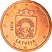 Letland, 2 Euro Cent, 2014, UNC, Copper Plated Steel