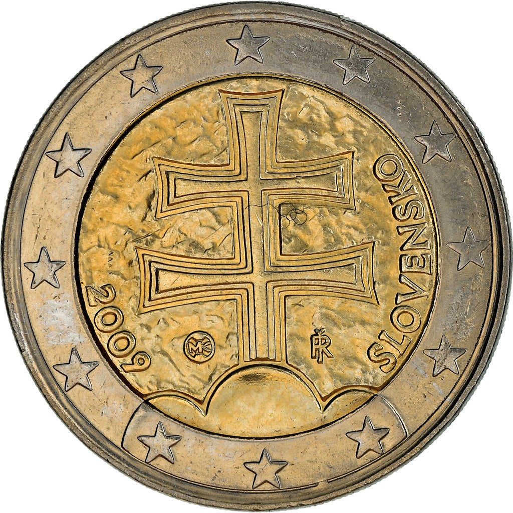 Eslovaquia, 2 Euro, 2009, Kremnica, SC+, Bimetálico, KM:102