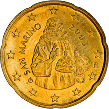 San Marino, 20 Euro Cent, 2003, Rome, MS(65-70), Brass, KM:444