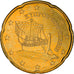 Zypern, 20 Euro Cent, 2008, UNZ+, Messing, KM:82