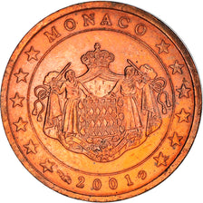 Mónaco, 2 Euro Cent, 2003, Paris, MS(63), Aço Cromado a Cobre, KM:168