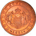 Monaco, 5 Euro Cent, 2003, Paris, MS(63), Copper Plated Steel, KM:169