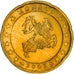 Mónaco, 20 Euro Cent, Prince Rainier III, 2003, Paris, MS(63), Latão