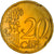 Monaco, 20 Euro Cent, Prince Rainier III, 2003, Paris, MS(63), Brass