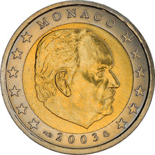 Monaco, 2 Euro, 2003, Paris, UNZ, Bi-Metallic, KM:174