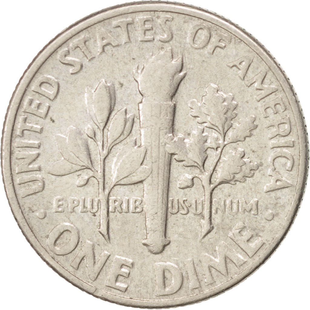 UNITED STATES, Roosevelt Dime, Dime, 1968, U.S. Mint, KM #195a, AU(50-53),...